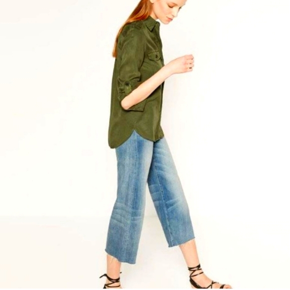 ZARA LINEN BUTTON TOP 2XL - Picture 3 of 10